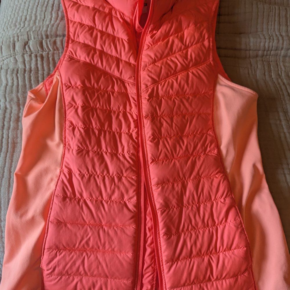 Lucy Coral Quilted Vest